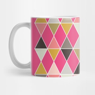 Modern Rose Gold  Geometric Triangles Mug